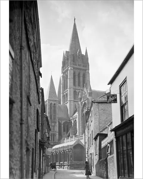 Truro Cathedral, Truro, Cornwall. Around July 1903