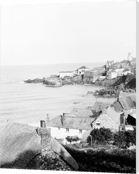 Coverack harbour, St Keverne, Cornwall. 1908