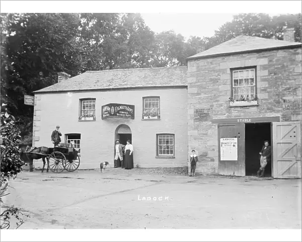 Falmouth Arms, Bissick, Ladock, Cornwall. Around 1906