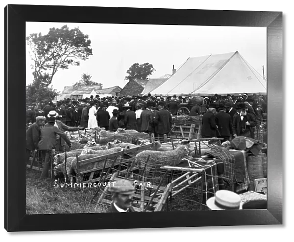 Summercourt Fair, St Enoder, Cornwall. Early 1900s