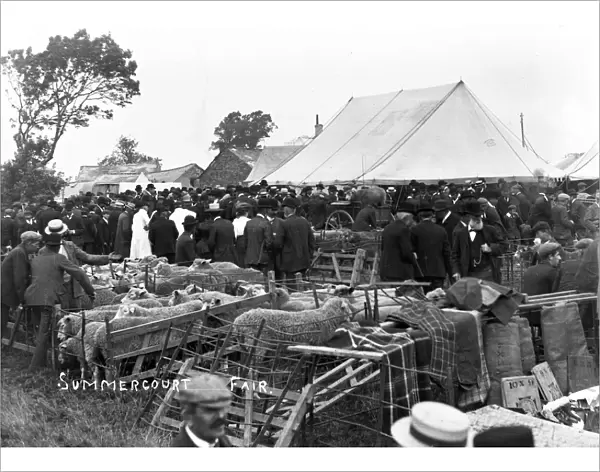 Summercourt Fair, St Enoder, Cornwall. Early 1900s