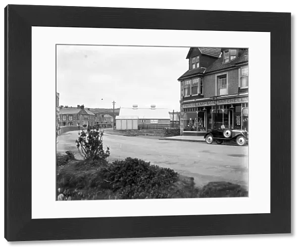 Perranporth street scene, Perranzabuloe, Cornwall. Around 1925