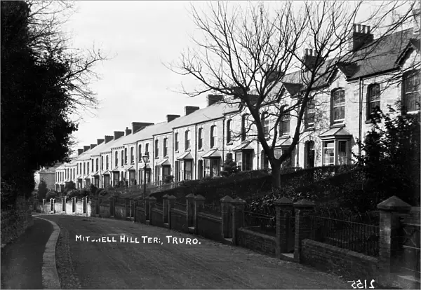 Mitchell Hill Terrace, Truro, Cornwall. Early 1900s