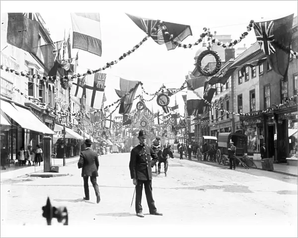 Boscawen Street, Truro, Cornwall. 1913