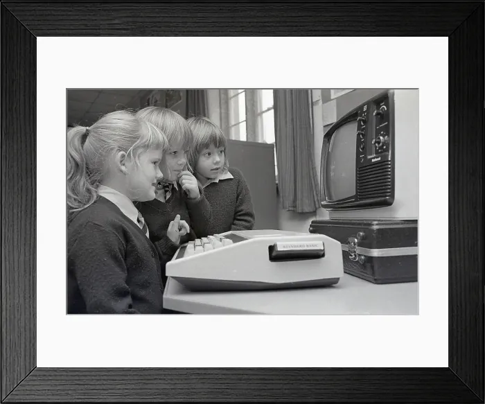 Framed Print : St Winnow Church of England Primary School, Lostwithiel, Cornwall. June 1984