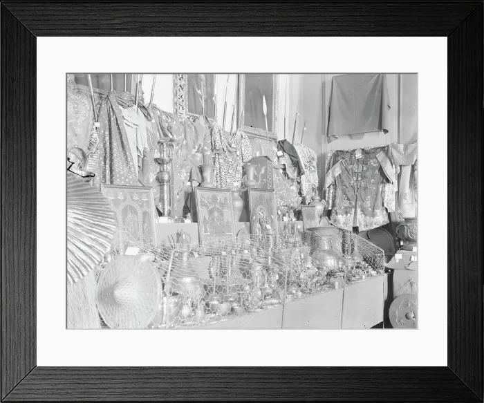 Framed Print : Missionary Exhibition, Boscawen Street, Truro, Cornwall. 1913 Framed Print : Missionary Exhibition, Boscawen Street, Truro, Cornwall. 1913