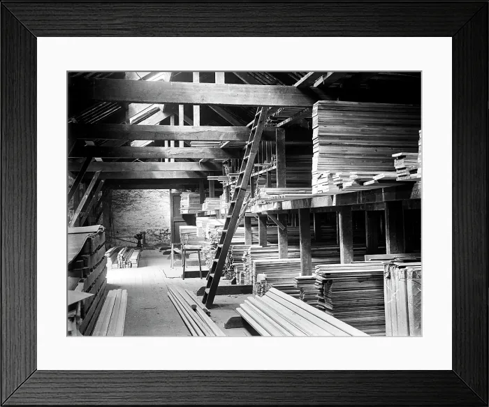 Framed Print : Harveys timber yard, Truro, Cornwall. 1923 Framed Print : Harveys timber yard, Truro, Cornwall. 1923