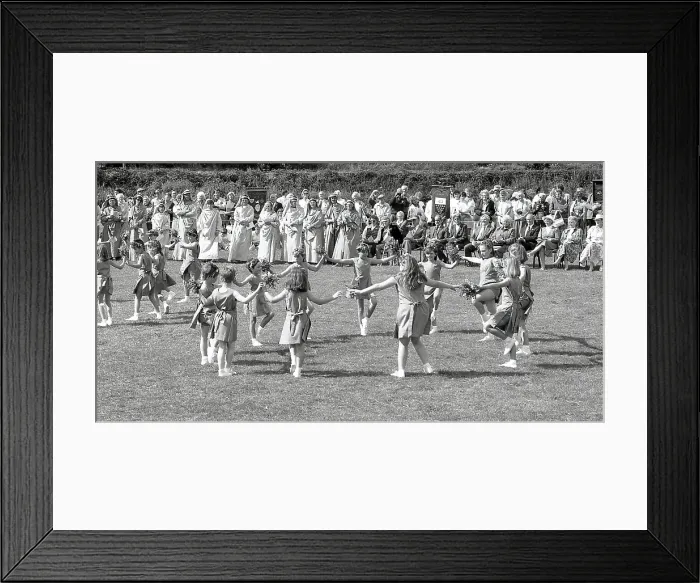 Framed Print : Gorsedh Kernow Bardic ceremony, Lostwithiel, Cornwall. September 1989