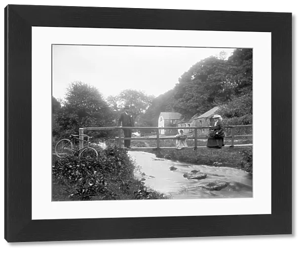Lawrys Mill, Carnanton Woods, St Mawgan in Pydar, Cornwall. Early 1900s