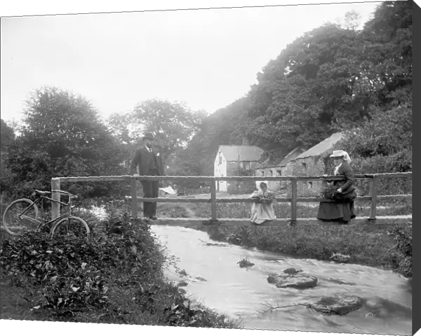 Lawrys Mill, Carnanton Woods, St Mawgan in Pydar, Cornwall. Early 1900s