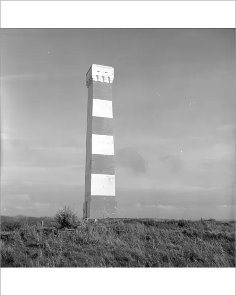 Daymark Tower, Gribbin Head, Tywardreath, Cornwall. 1976