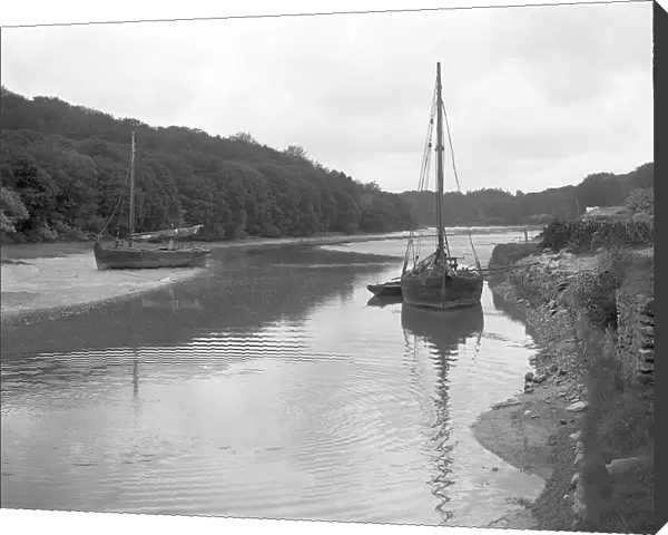 Tresillian River, Tresillian, Cornwall. 1890s