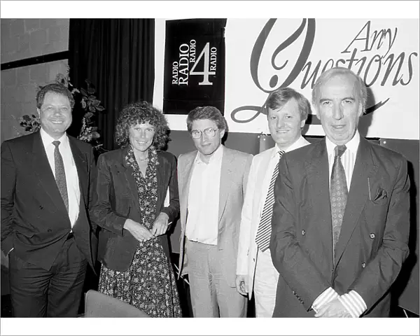 Any Questions radio programme, Lostwithiel, Cornwall. June 1989