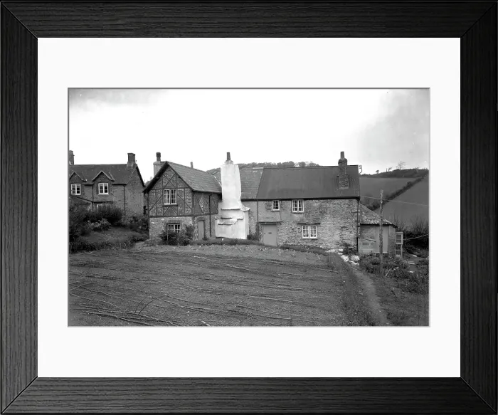 Framed Print : Old house in St John, Cornwall 1962