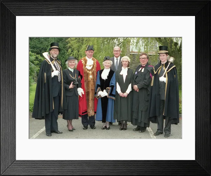 Framed Print : Mayor Making, Lostwithiel, Cornwall. May 1988