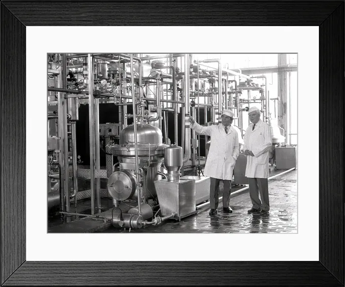 Framed Print : Milk Factory, Lostwithiel, Cornwall. September 1987