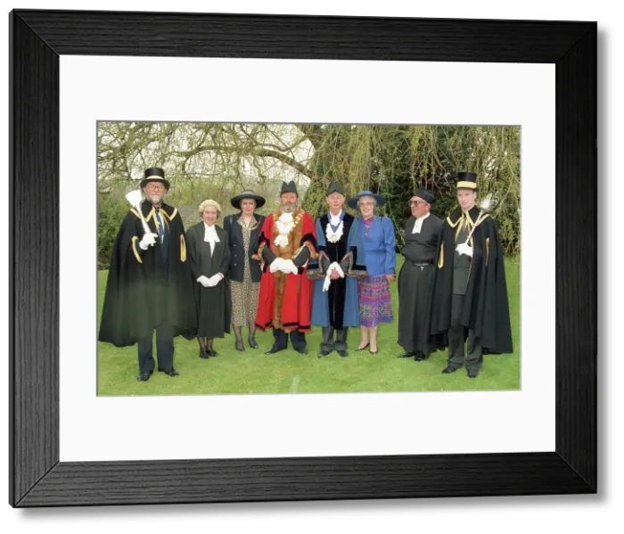 Framed Print : Mayor Making, Lostwithiel, Cornwall. May 1994