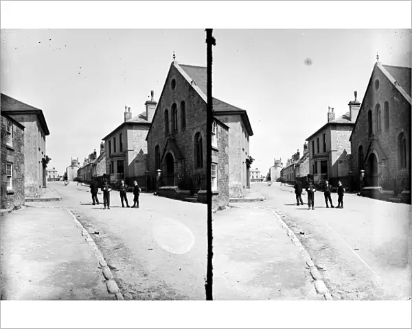 Cape Cornwall Street looking towards Bank Square, St Just in Penwith, Cornwall. Early 1900s