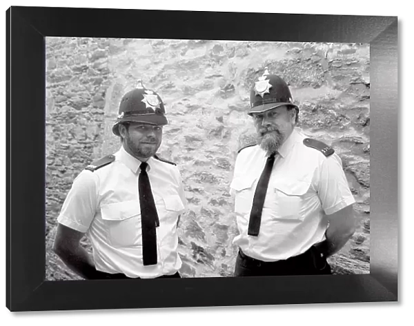 Police Officers, Lostwithiel, Cornwall. May 1990