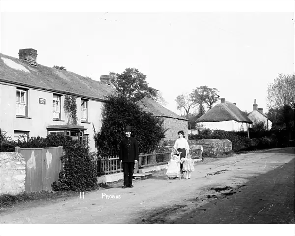 Fore Street, Probus, Cornwall. Around 1913