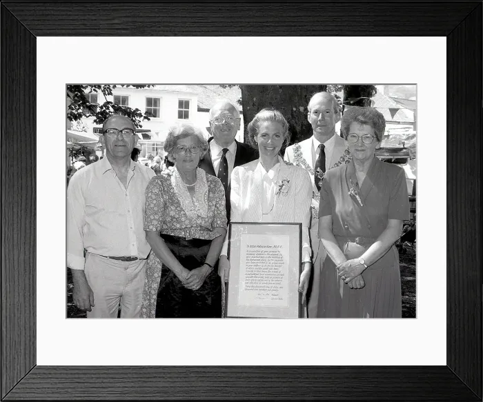 Framed Print : Pat Kerr, Lostwithiel, Cornwall. August 1990 Framed Print : Pat Kerr, Lostwithiel, Cornwall. August 1990