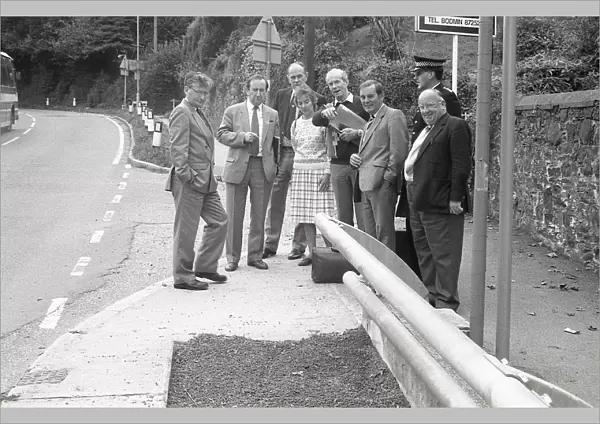Lorry Crash Campaign, Lostwithiel, Cornwall. October 1990