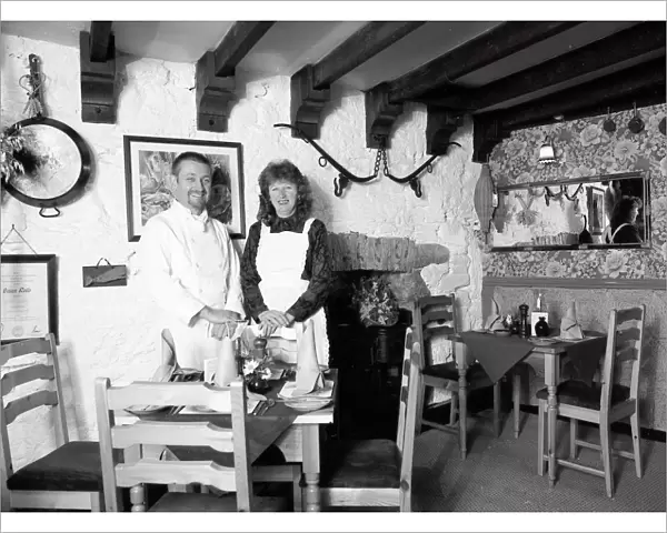 Trewithen Restaurant, Lostwithiel, Cornwall. November 1990