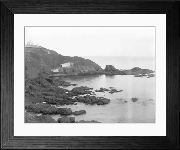 Framed Print : Polpeor Cove, The Lizard, Landewednack, Cornwall. 1899