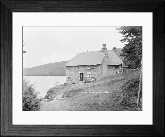 Framed Print : Tolverne, River Fal, Philleigh, Cornwall. Early 1900s