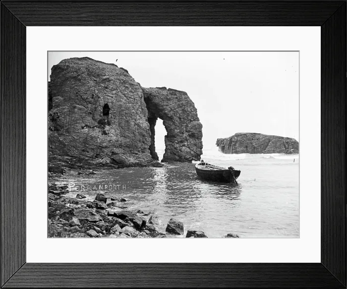 Framed Print : Arch Rock and Chapel Rock (including Lion Rock), Perranporth, Perranzabuloe, Cornwall. Early 1900s Framed Print : Arch Rock and Chapel Rock (including Lion Rock), Perranporth, Perranzabuloe, Cornwall. Early 1900s