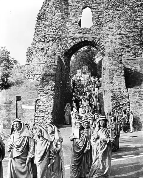 Gorsedh Kernow Bardic ceremony, Launceston Castle, Launceston, Cornwall. 1972