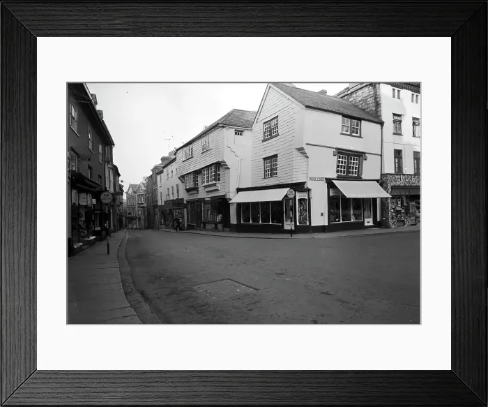 Framed Print : Broad Street, Launceston, Cornwall. 1965