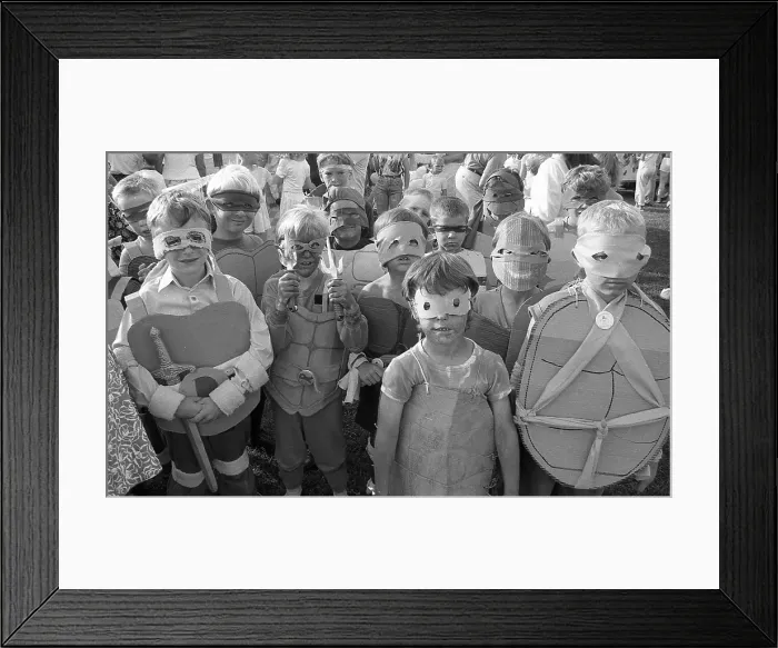 Framed Print : Carnival Entries, Lostwithiel, Cornwall. July 1990