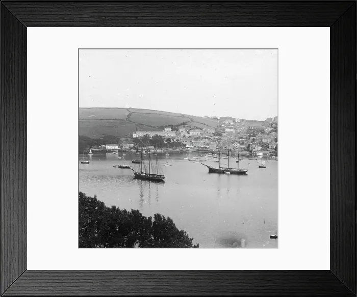 Framed Print : Polruan from Fowey, Lanteglos by Fowey, Cornwall. Possibly 1914 Framed Print : Polruan from Fowey, Lanteglos by Fowey, Cornwall. Possibly 1914