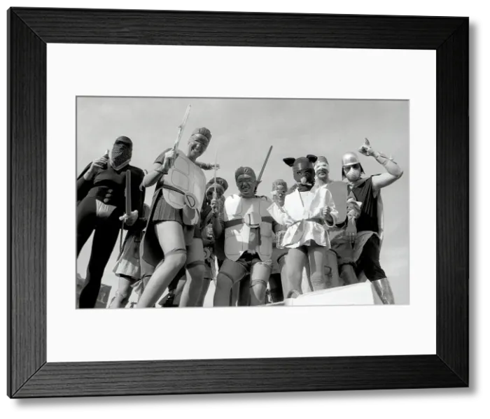 Framed Print : Carnival Entries, Lostwithiel, Cornwall. July 1990