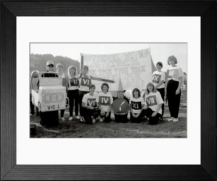 Framed Print : Carnival Entries, Lostwithiel, Cornwall. July 1990