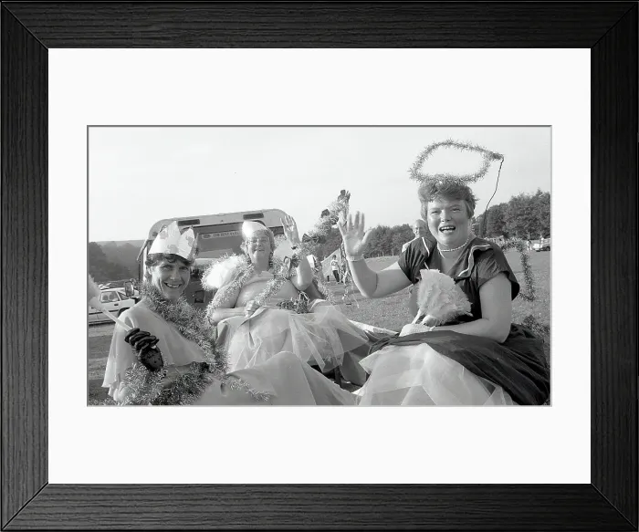 Framed Print : Carnival Entries, Lostwithiel, Cornwall. July 1990