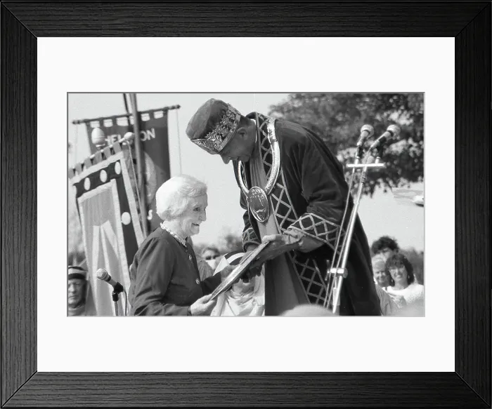 Framed Print : Gorsedh Kernow Bardic ceremony, Roche, Cornwall. September 1991