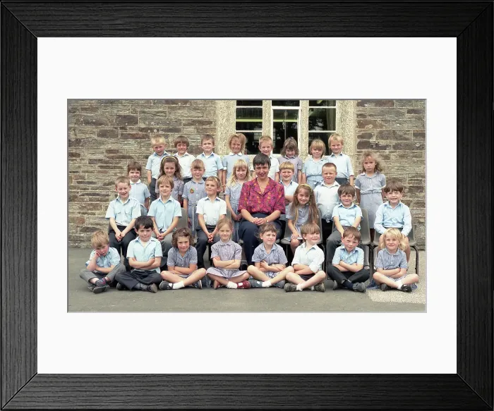 Framed Print : St Winnow Church of England Primary School, Lostwithiel, Cornwall. June 1991