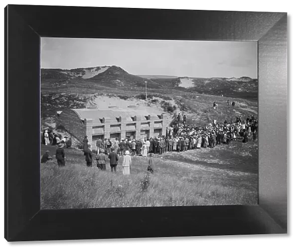 Bishop Frere in procession to St Pirans Oratory, Perranzabuloe, Cornwall. Between 1923 and 1935