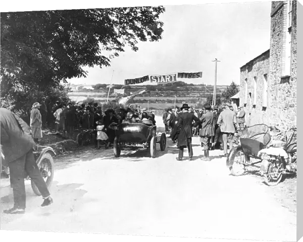 Speed trials at Goonhavern, Perranzabuloe, Cornwall. 23rd July 1923