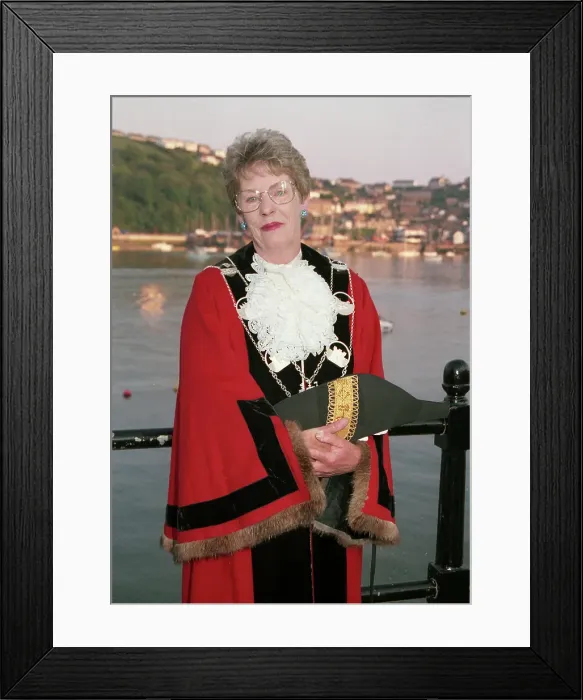 Framed Print : New Mayor, Fowey, Cornwall. May 1998