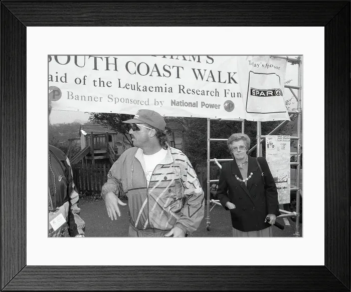 Framed Print : Cricketer Ian Botham, Lostwithiel, Cornwall. October 1992 Framed Print : Cricketer Ian Botham, Lostwithiel, Cornwall. October 1992