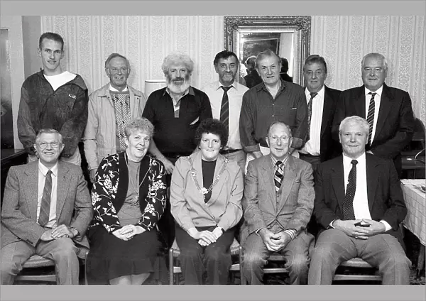 Football Team Reunion, Fowey, Cornwall. October 1992