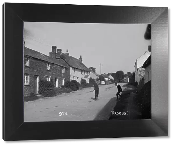 Fore Street, Probus, Cornwall. Early 1900s