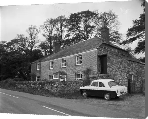 Peruppa farmhouse, Pentewan, Mevagissey, Cornwall. 1970