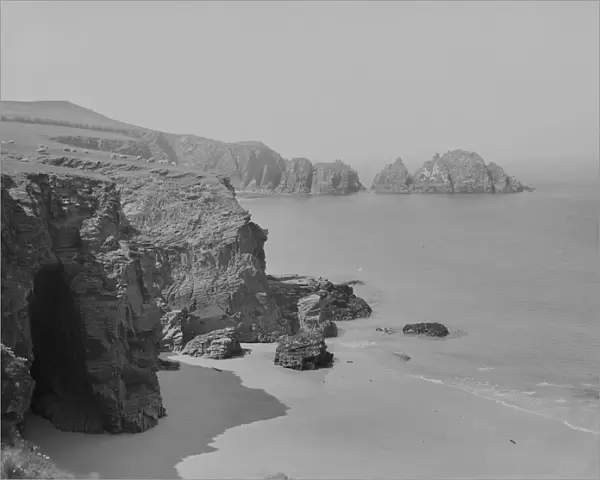 Trevose Cliffs, St Merryn, Cornwall. 1906