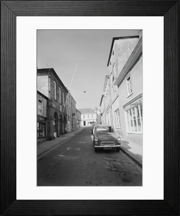 Framed Print : Fore Street, Lostwithiel, Cornwall. 1966