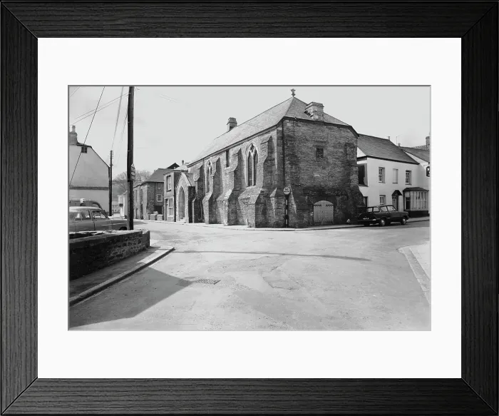 Framed Print : Freemasons Hall, formerly the Convocation Hall of the Duchy Palace, Quay Street, Lostwithiel, Cornwall. 18th April 1965