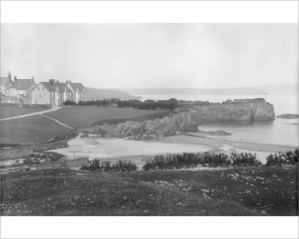Houses on Trevone Road, Trevone Bay, Padstow, Cornwall. Probably early 1900s